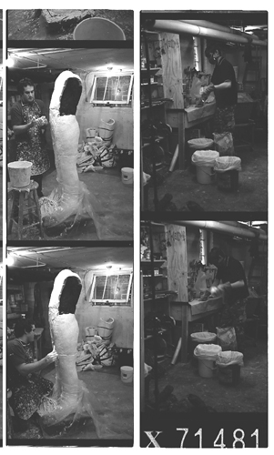 Two Are Halves of One. 2001. In progress proof sheet 4. Darrin Hallowell