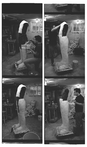 Two Are Halves of One. 2001. In progress proof sheet 5. Darrin Hallowell