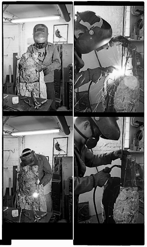 Two Are Halves of One. 2001. In progress proof sheet 7. Darrin Hallowell