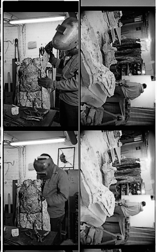 Two Are Halves of One. 2001. In progress proof sheet 11. Darrin Hallowell