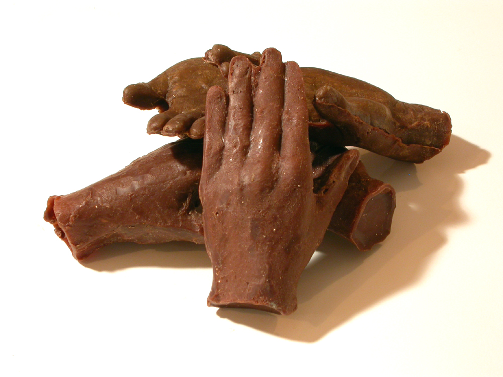 Self Portrait Chauvet. 2005-2010. iron oxide. Dimensions variable. Cast original patterns. Darrin Hallowell