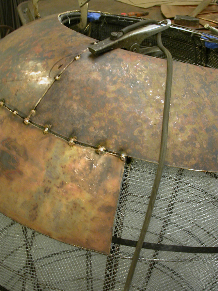 Open Vessel. 2009. Bronze. 55 x 37 x 37". Welding forms. Darrin Hallowell