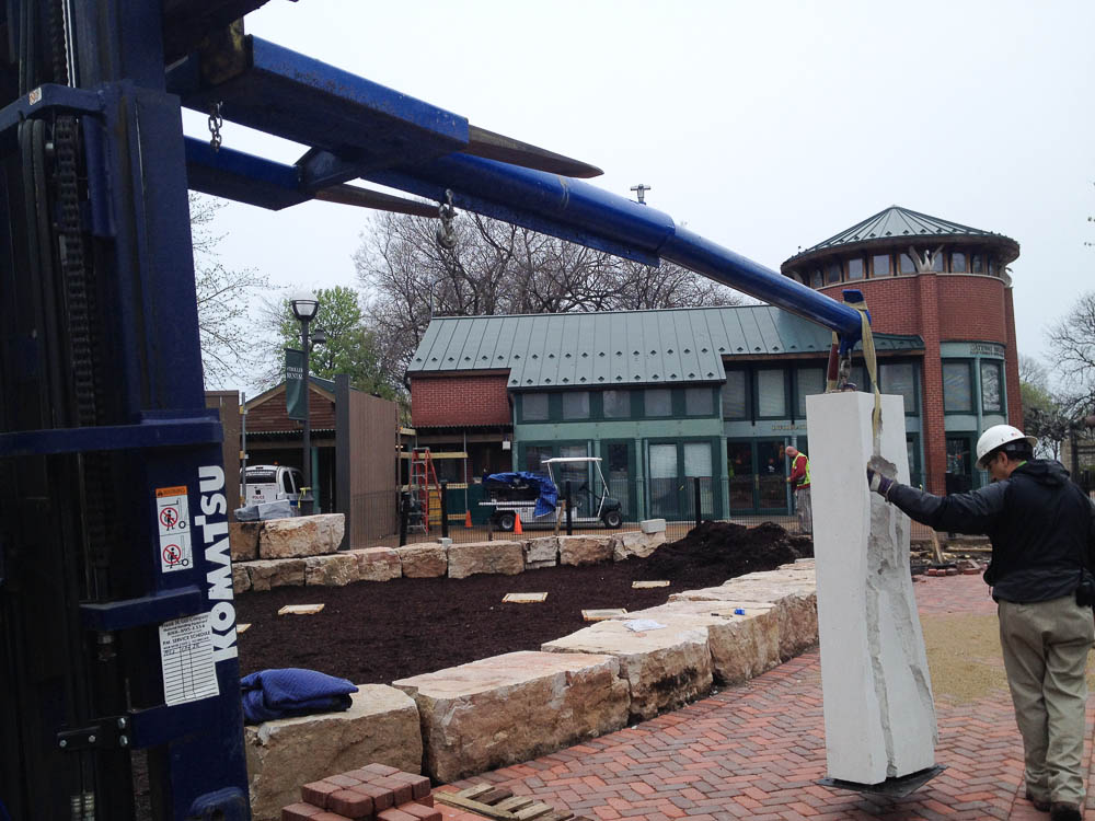 Points of Influence, Lincoln Park Zoo, Nature In Motion installation, Darrin Hallowell, 2015