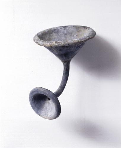 Leak. 2000. steel. 9 x 6 x 9". Darrin Hallowell