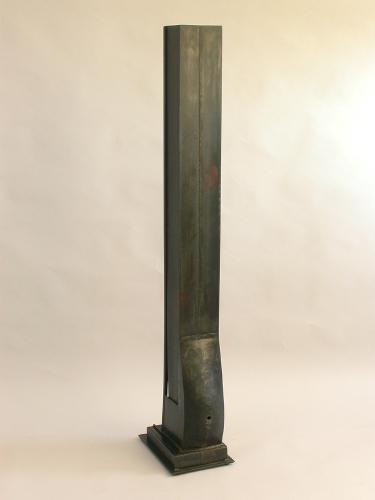 Intake (With Red). 2007. Steel. 58 x 9 x 13