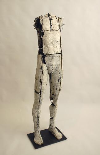 Untitled Figure. 2007. Ceramic and stainless steel. 59 x 15 x 13