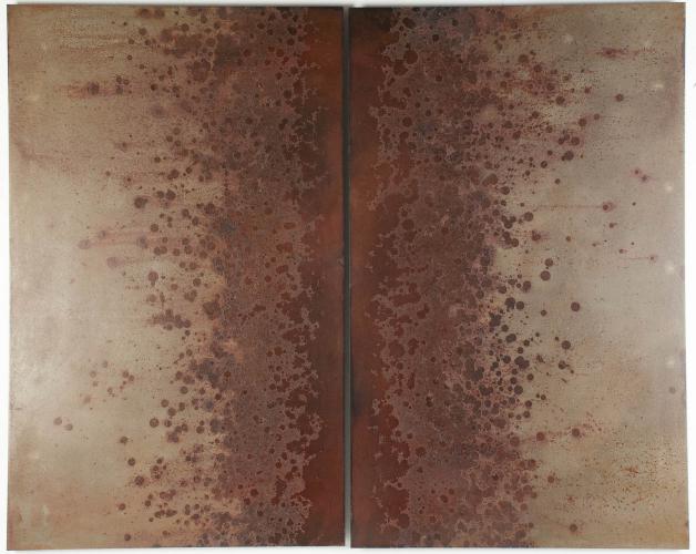 Iron Bloom (Trail). 2014. Steel, iron oxide. 30 x 37½