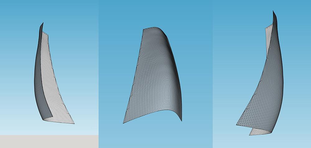 Untitled Rendering of Proposed Sculpture (Figurative Element) Darrin Hallowell, Aluminum, 2017, Illinois Capital Development Board Proposal, Art In Architecture, Sculpture