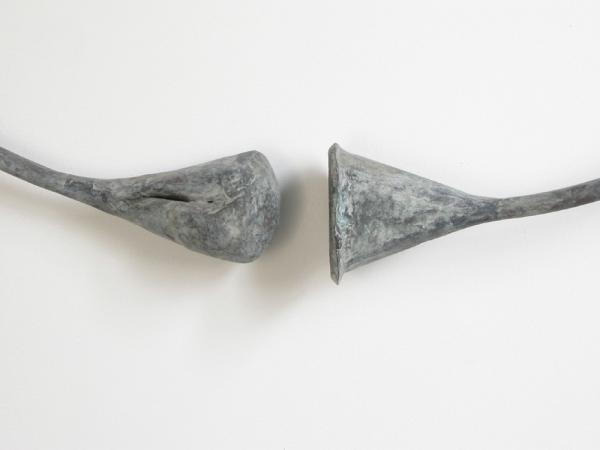 Circle Funnel (Fist). 2003. Copper. 37 x 37 x 5". Detail. Darrin Hallowell