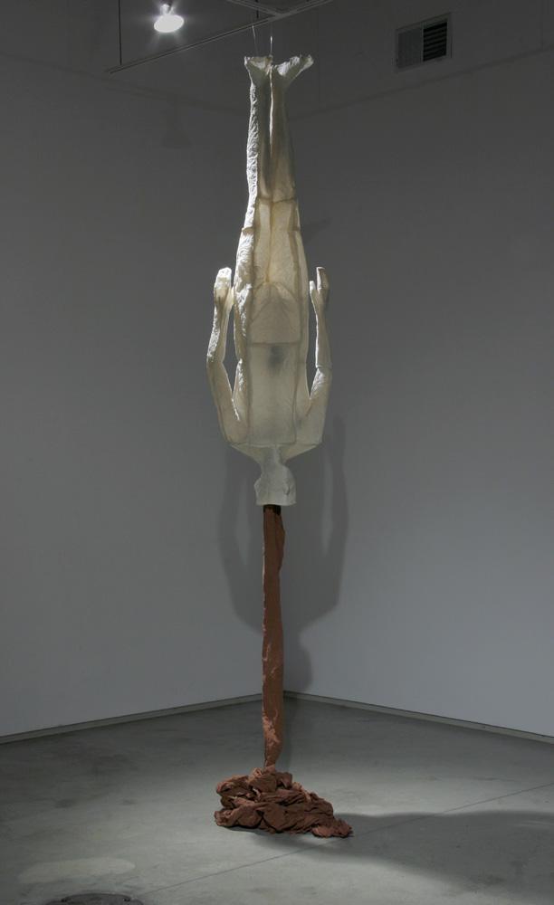 Heart Line. 2007. Dimensions variable. Muslin, resin, thread and iron oxide. Darrin Hallowell