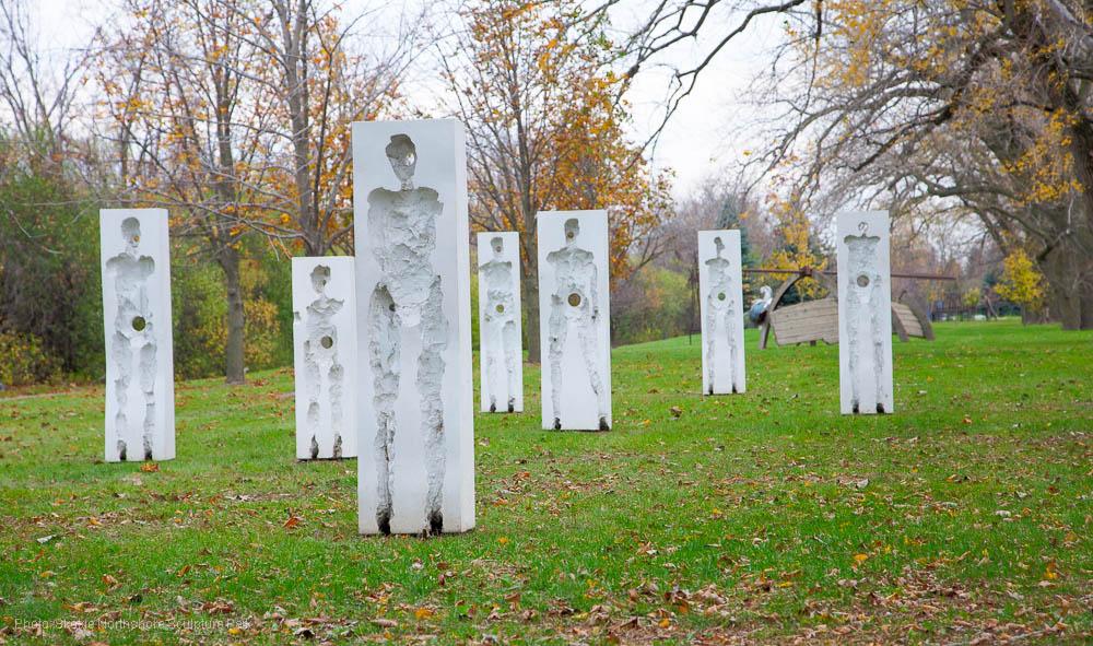 Points of Influence, Skokie Northshore Sculpture Park, Darrin Hallowell, 2015